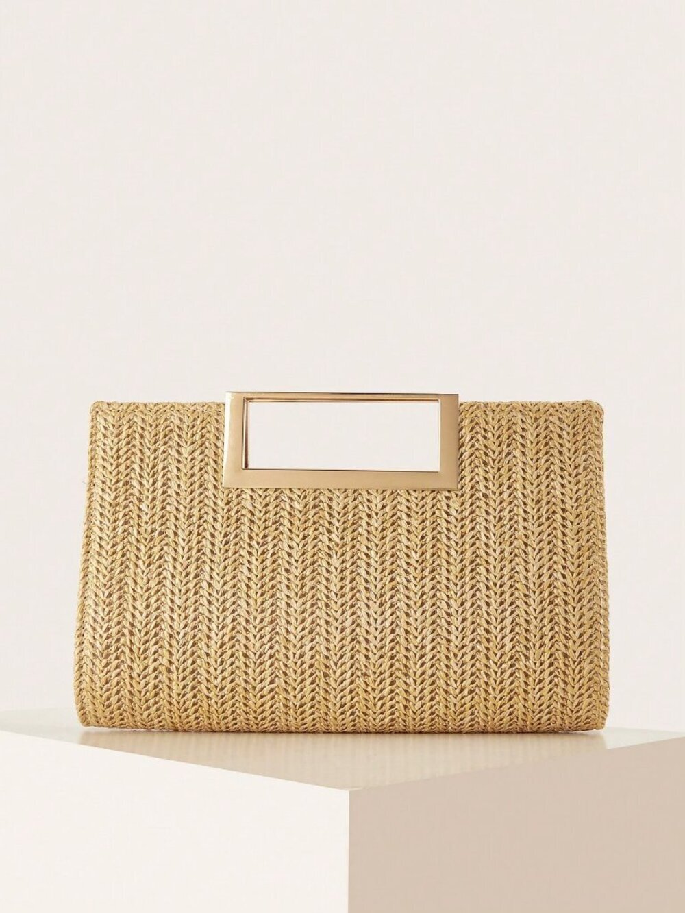 Khaki Vacation Women's Woven purse with strap - Picture 4 of 9